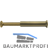 H�lsenschraube f. Bohrung � 5 mm, TS - 45 mm, M 4 x 25, Messing blank
