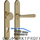 Sicherheits-Wechselgarnitur ALT-WIEN auf Schild PZ92, Messing poliert PVD