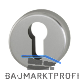 HOPPE Zylinderrosette PZ, � 53, H�he 9, Edelstahl - Effekt