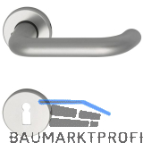 Dr�ckergarnitur SCH U - Form - auf Rosette BB, 38 - 43, silber eloxiert