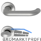 Dr�ckergarnitur SCH U - Form - auf Rosette WC, 38 - 43, silber eloxiert