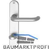 Dr�ckergarnitur SCH U - Form - auf Schild WC 90, 38 - 43, silber eloxiert