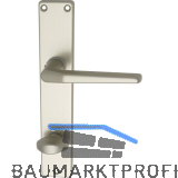 Dr�ckergarnitur EUROPA - auf Schild WC 90, 38 - 42, Neusilber eloxiert