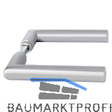 Dr�ckerpaar SCH L - Form, - 43 mm, silber eloxiert