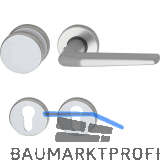 Wechselgarnitur EUROPA - auf Rosette PZ, silber eloxiert