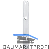 Langschild ELEGANT WG 500, WC 90, m. Drehknopf, Alu poliert