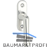 GRUNDMANN Fenstergriff WG ELEGANT 504 -gerade,VK 7 x 35 mm, Alu poliert