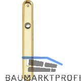 Langschild ELEGANT, BB 90, o. Hangerl, Messing poliert