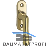 GRUNDMANN Fenstergriff WG ELEGANT 504 -gerade,VK 7 x 35 mm, Messing poliert