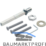 HOPPE Befestigungsset zu Sicherheits-Wechselgarnitur T�rst�rke 47-52 mm