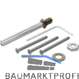 HOPPE Befestigungsset zu Sicherheits-Wechselgarnitur T�rst�rke 92-97 mm