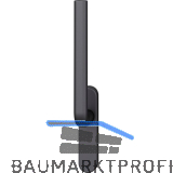 FSB Hebeschiebet�rgriff 34 1242, Aluminium schwarz matt