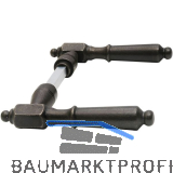 SCH�RGHOFER Dr�ckerpaar NEWCASTLE, Ansatz 15 mm, Eisen verzinkt geschw�rzt