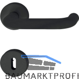 HEWI Dr�ckergarnitur 111 - auf Rosette BB, 38 - 48, schwarz matt