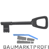 Keilbartschl�ssel EWG, Sperre 110, schwarz lackiert