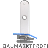 Langschild WG 1700, WC 90, mit Drehknopf, silber eloxiert