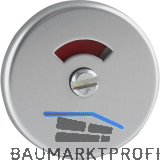 WC-Aussenrosette WG � 50 mm, mit Anschraubtr�ger "U", silber eloxiert