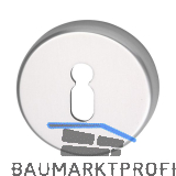 Schl�sselrosette BB WG � 50 mm, mit Universaltr�ger "U", silber eloxiert