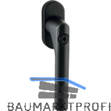 MARCHESI Fenstergriff GEHRUNG, Sperrzylinder, Edelstahl schwarz matt