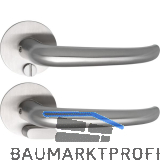 SOLIDO Solo Dr�ckergarnitur BELFAST - Flachrosette rund, WC Not�ffner, Edelstahl