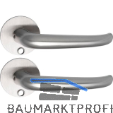 SOLIDO Solo Dr�ckergarnitur BELFAST - Flachrosette rund f�r Schl�ssel, Edelstahl