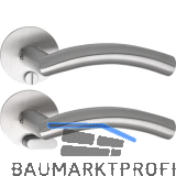 SOLIDO Solo Dr�ckergarnitur OSLO - Flachrosette rund, WC, Not�ffner, Edelstahl