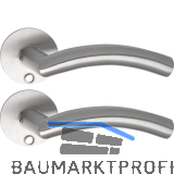 SOLIDO Solo Dr�ckergarnitur OSLO - Flachrosette rund, f�r Schl�ssel, Edelstahl