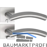 SOLIDO Solo Dr�ckergarnitur OSLO - Flachrosette eckig, WC, Not�ffner, Edelstahl