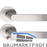 SOLIDO Solo Dr�ckergarnitur DOVER - Flachrosette rund, WC, blind, Edelstahl