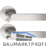 SOLIDO Solo Dr�ckergarnitur DOVER - Flachrosette rund, WC, Not�ffner, Edelstahl