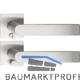 SOLIDO Solo Dr�ckergarnitur DOVER - Flachrosette eckig, WC, Not�ffner, Edelstahl