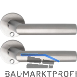 SOLIDO Solo Dr�ckergarnitur VADUZ - Flachrosette rund, f�r Schl�ssel, Edelstahl