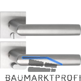 SOLIDO Solo Dr�ckergarnitur VADUZ - Flachrosette eckig, WC, Not�ffner, Edelstahl