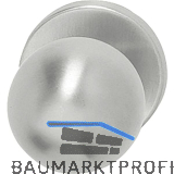 GEOS T�rknopf Kugelform fest auf Rosette, Gewindeans�tze M4, Aluminium