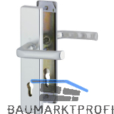 SH-Dr�ckergarnitur LONDON DIN auf Schild PZ 92, Aluminium silber eloxiert