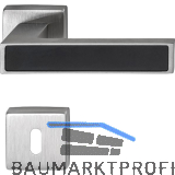 MARCHESI Dr�ckergarnitur Inlay BB, Edelstahl matt/Inlay schwarz matt