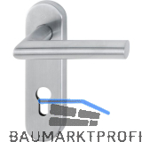 Objekt Dr�ckergarnitur AMSTERDAM auf Kurzschild PZ, Edelstahl matt