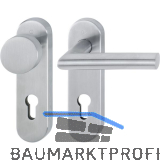 Objekt Wechselgarnitur AMSTERDAM auf Kurzschild PZ, Edelstahl matt