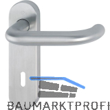 Objekt Dr�ckergarnitur PARIS auf Kurzschild BB, Edelstahl matt