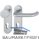 Objekt Wechselgarnitur PARIS mit Kurzschild PZ, Edelstahl matt