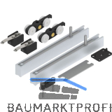 SOLIDO 100 Beschlagset Holz minimale Einbauh�he ohne Laufschiene