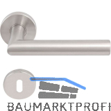 SOLIDO Dr�ckergarnitur NORWEGEN - auf Rosette BB, 38 - 45, Edelstahl matt