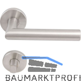 SOLIDO FH-Dr�ckergarnitur NORWEGEN - auf Rosette WC, 38 - 45, Edelstahl matt