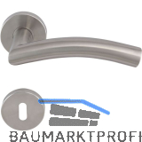 SOLIDO Dr�ckergarnitur OSLO - auf Rosette BB, 38 - 45, Edelstahl matt