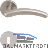 SOLIDO Dr�ckergarnitur GENF - auf Rosette BB, vernickelt matt