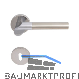 SOLIDO Dr�ckergarnitur SEVILLA - auf Rosette BB, verchromt/vernickelt matt