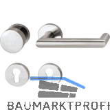 SOLIDO FH-Wechselgarnitur SYLT - auf Rosette PZ, 35 - 45, Edelstahl matt