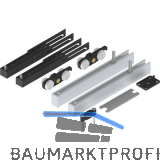 SOLIDO 100 Beschlagset Holz mit Einzugsd�mpfung beidseitig minimale Einbauh�he