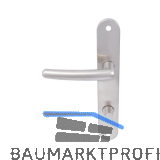 MARCHESI Dr�ckergarnitur PRAG - auf Schild WC 90, links, vernickelt matt