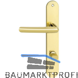 MARCHESI Dr�ckergarnitur PRAG - auf Schild WC 90, links, messingf�rbig PVD